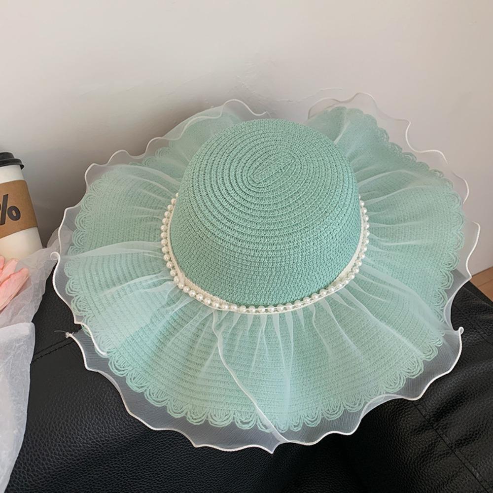 Sun Protection Sun Hat Wide Brim Beach Hat Fashion Straw Hat  for Women