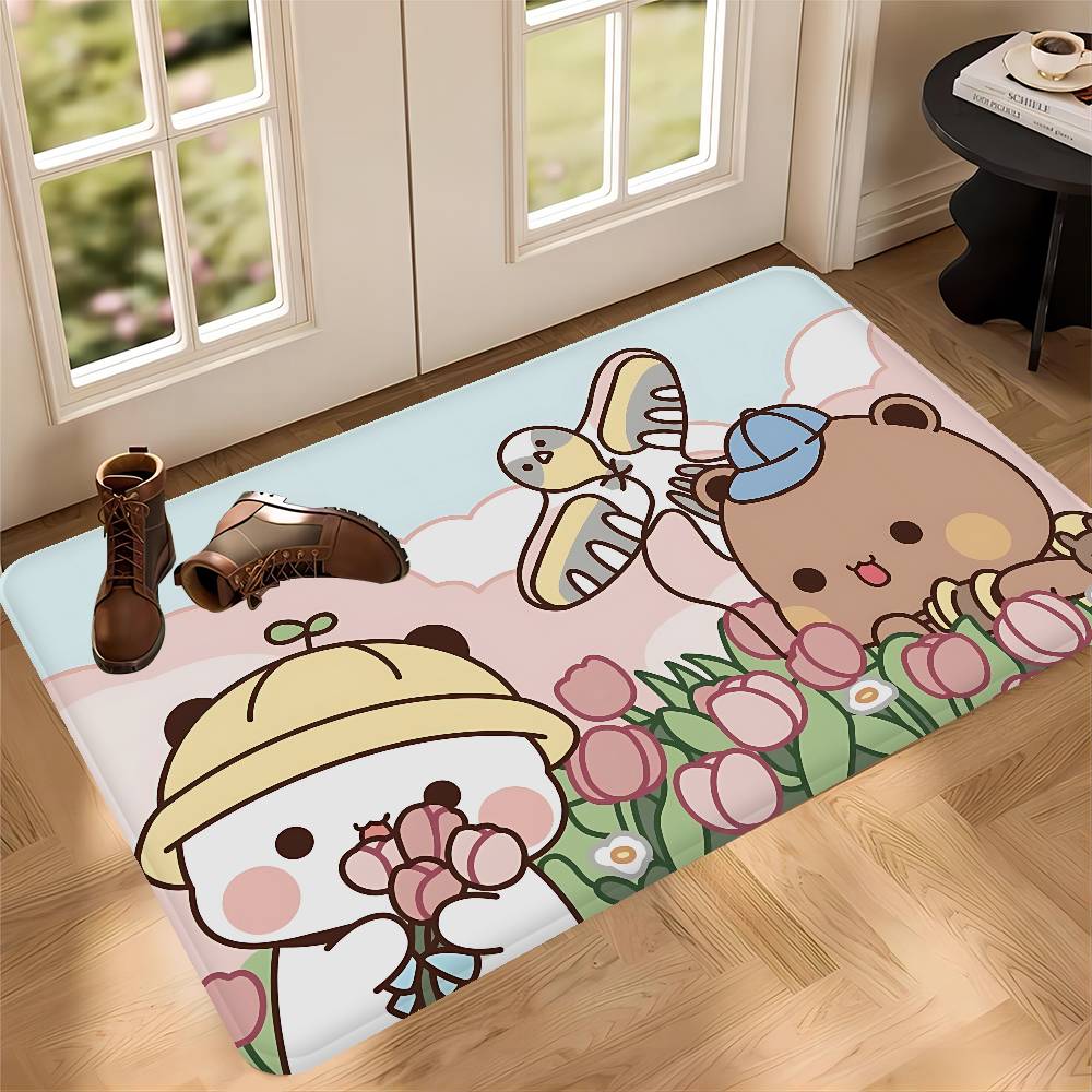 Bubu And Dudu Cute Cartoon Floor Mat Kids Room Bedroom Decoration Balcony Anti-Slip Doormat Living Room Welcome Rug