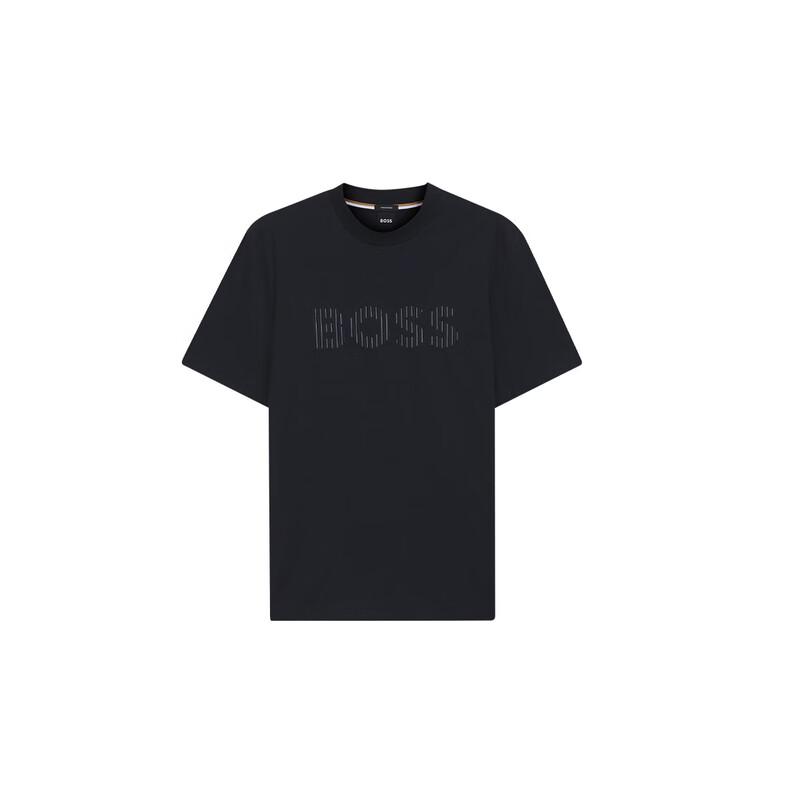 BOSS Men's Striped Art Cotton T-Shirt
