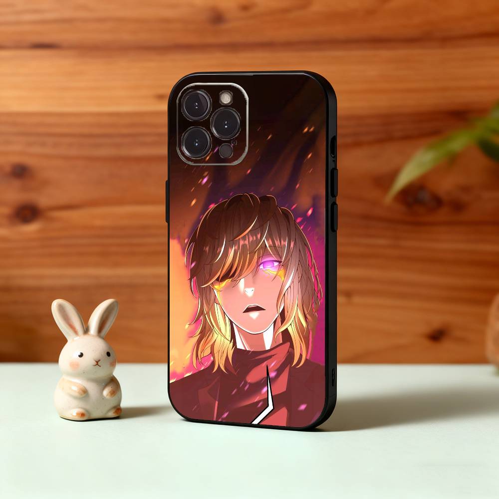 T-The B-Beginning After End Anime Phone Case For iPhone17,16,15,14,13,12Plus,Pro Max,XS,5G Soft Silicone Black Cover