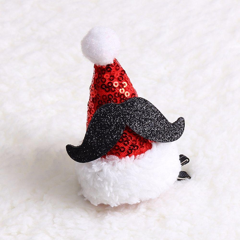 Bow Zinc Zinc Alloy Christmas Hat Hairpin Korean Style Headwear Kids Hair Accessories Christmas Hair Clip