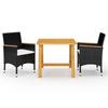 VidaXL 3-Piece Garden Dining Set Table and Chairs Patio Dining Set Garden Lounge Dining Furniture 3068687