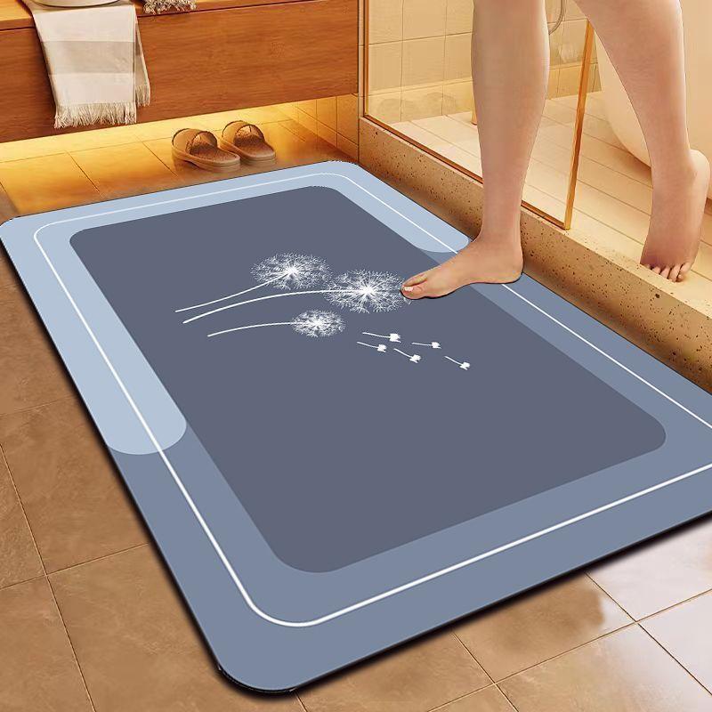 Diatom Mud Quick-drying Soft Floor Mat Bathroom Toilet Door Absorbent Non-slip Mat