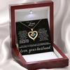 Creative Zodiac Heart & Water Drop Pendant Necklace with Engravable Name