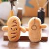 Bread Plush Keychain Cartoon Stuffed Doll Cute Bag Pendant Decoration Gift Kids