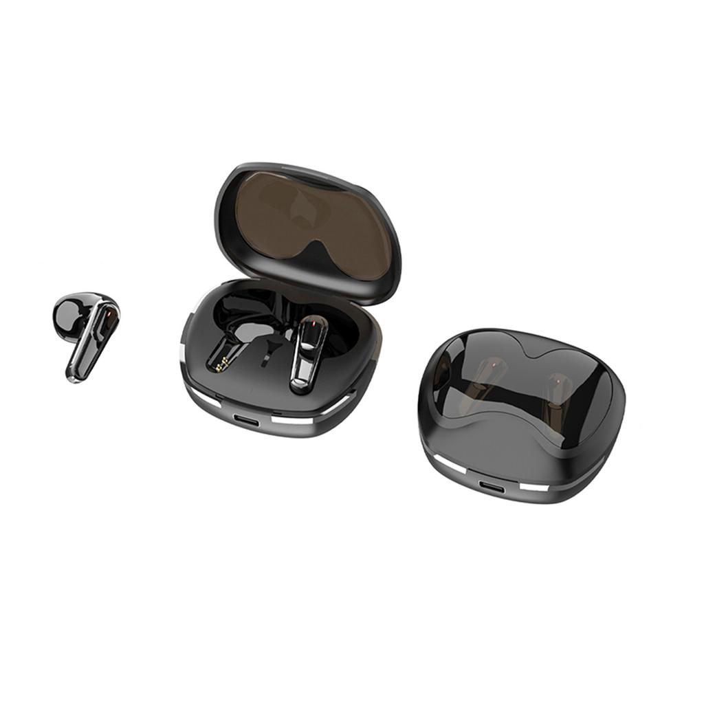 True Wireless 5.4 Earbuds, Half In-Ear Music Headphones, IPX4 Sweatproof Earphone, 150mAh Charging Case, Magnetic Charging, Dual Ear Call, To