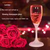Glowing LED Color-Changing Champagne Glass - FDA Food-Grade Light-Up Wine Cup for Weddings