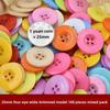 Children's DIY Colorful Button Painting Kit - Creative Love Bear Design for Kindergartens