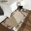 French Style Carpet Fashion Modern Floor Mat Household Bedroom Bedside Anti-slip Vintage Luxury Place Pad Home Decoration Rugs