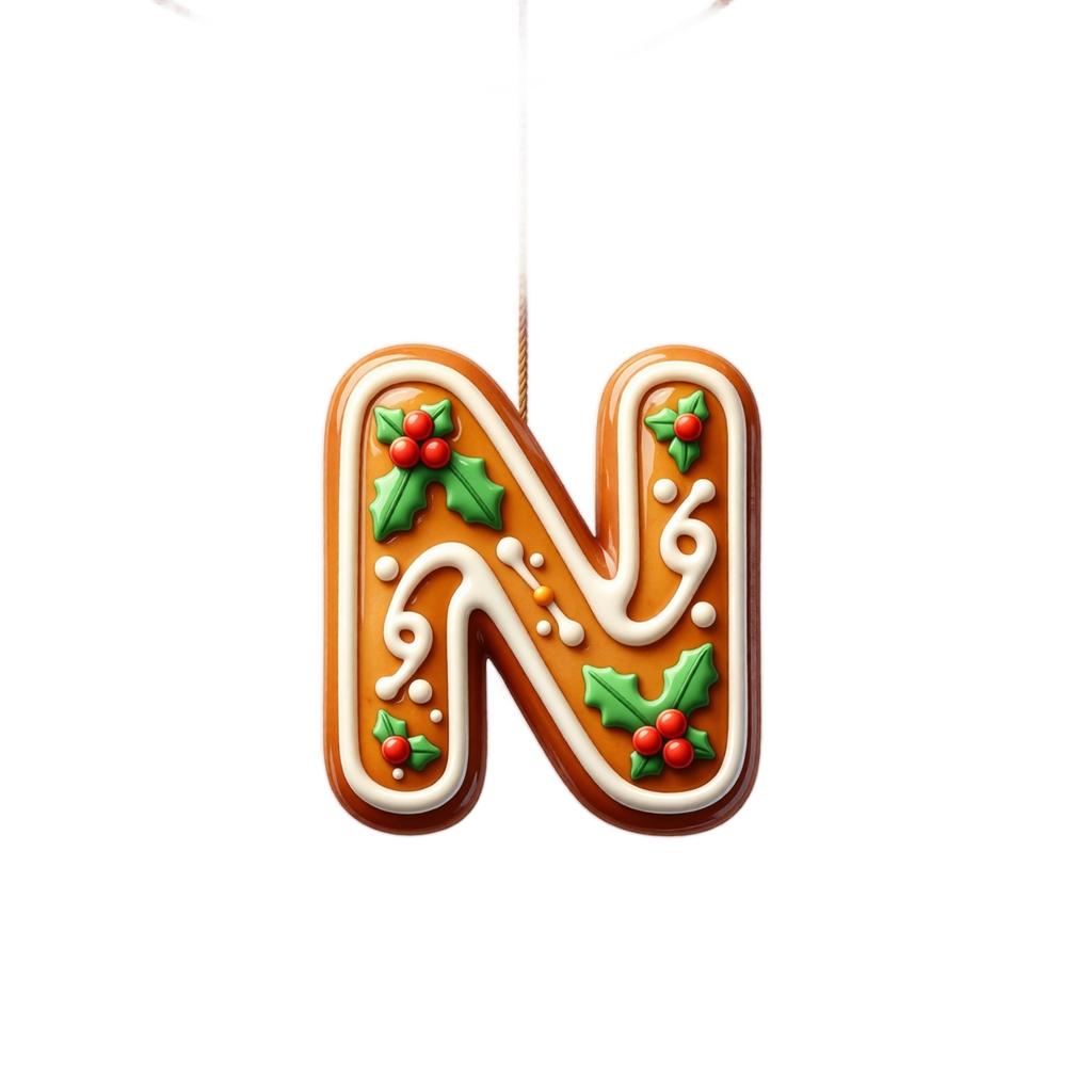 Christmas Hanging Ornaments 26 Letters for Holiday Tree Decor