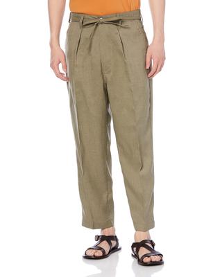 Lee Easy Pants Loose Small [Official] Wide-leg Pants, Fit, Men's, Olive,