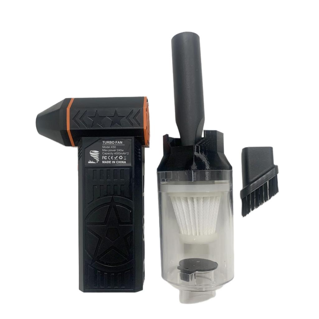 X50 Turbo Fan - 57m/s Hurricane Wind w/ 50,000RPM Brushless Motor | 240W 8000mAh Camping Fan, Type-C Fast Charge and IP54