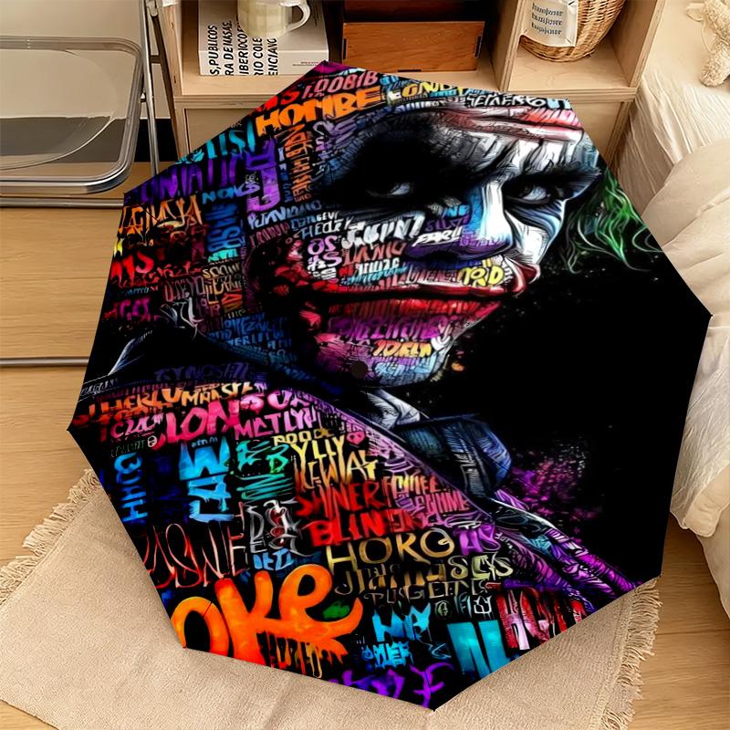 1PC Joker's Iconic Costume Automatic Umbrella - Suitable Travel Outdoor Portable Umbrella Birthday Gift Daily Essentials