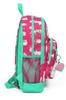 Coral High Kids Neon Coral Water Green Alpaca Wzorzysty plecak szkolny z czterema przegródkami 23466