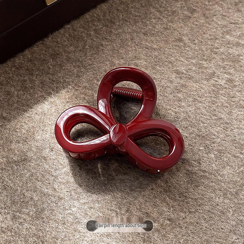 Retro vínová polodlouhá spona do vlasů pro ženy - 2025 Vysoce kvalitní vlasový doplněk