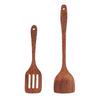 B-Est 2 Pack Wooden Spatula For Cooking,Wooden Wok Spatula Of Unpainted Handmade By Natural Wood