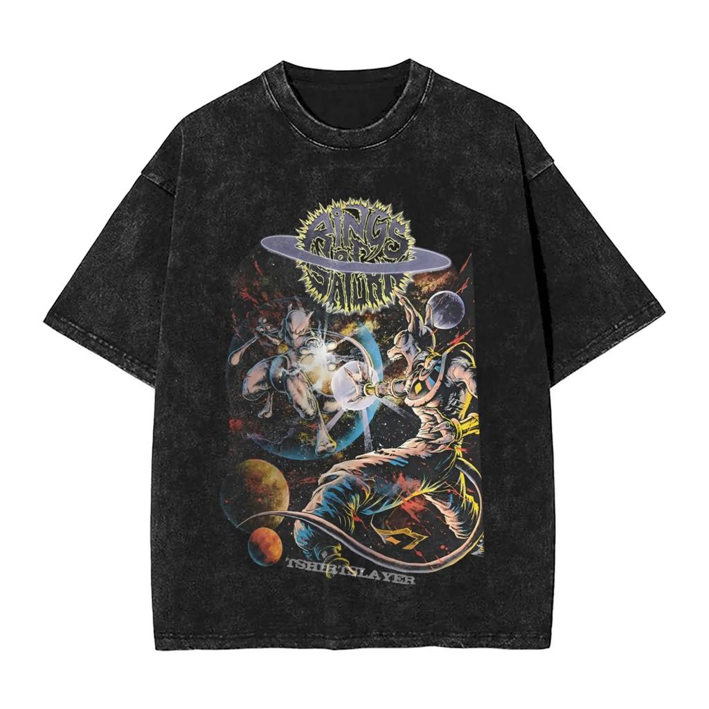 Nick Cave The Bad Seeds Rings of Saturn Graphic Print Retro Washed TShirt Men Women Cotton Casual Oversized Summer Harajuku Tee