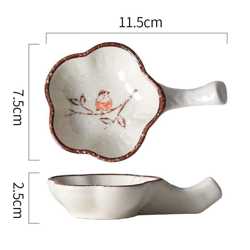 ZISIZ Hand-Painted Ceramic Dipping Dish Set