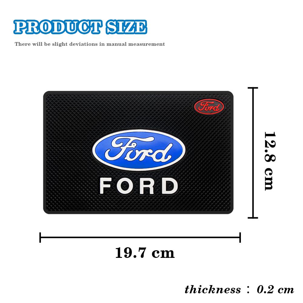 Car Sticker Car Dashboard Adhesive Anti-Slip Mat Silicone Storage Mat Cell Phone Anti-Slip Mat for Ford Focus Mustang Fiesta Ran