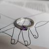 Silver Ring with Natural Amethyst 0.477ct, Item Weight 1.93 G (2179306)