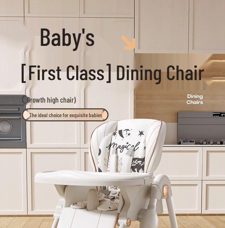 Portable Multifunctional Baby High Chair: Folding Infant Seat and Dining Table Combo
