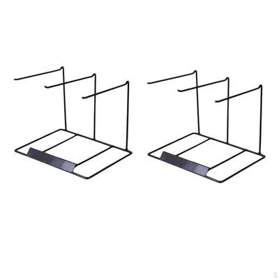 2x Iron Jewelry Organizer Stand Holder for Bracelet Glasses Ear Hooks Home Decor