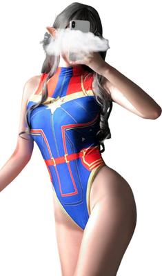 Κυρία Τεμπέλα Σέξι Πιλότος Cosplay Eva Gundam Ayanami Στολή Κολάν, (Μπλε/Κόκκινο)