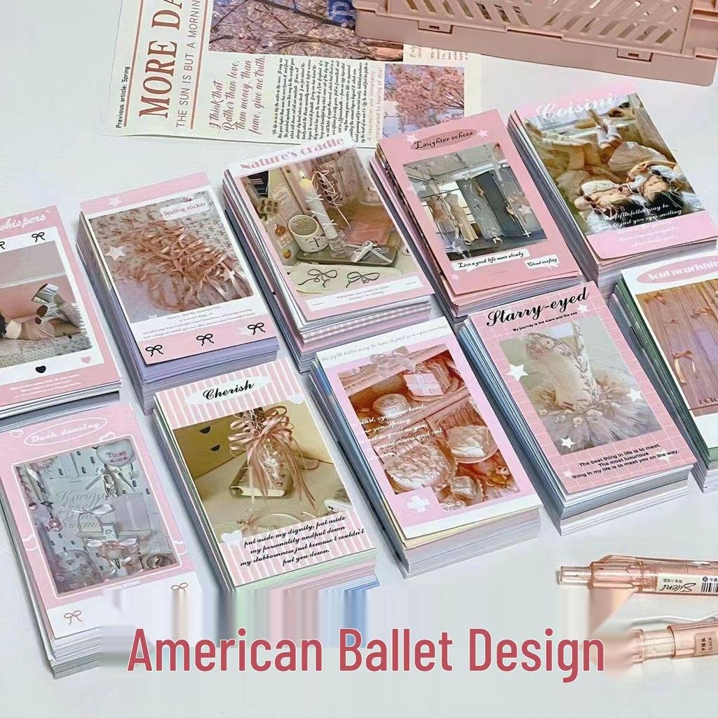 Ballet Style Butterfly Ribbon Matte Self-Adhesive Stickers for Gift and Outing Packaging