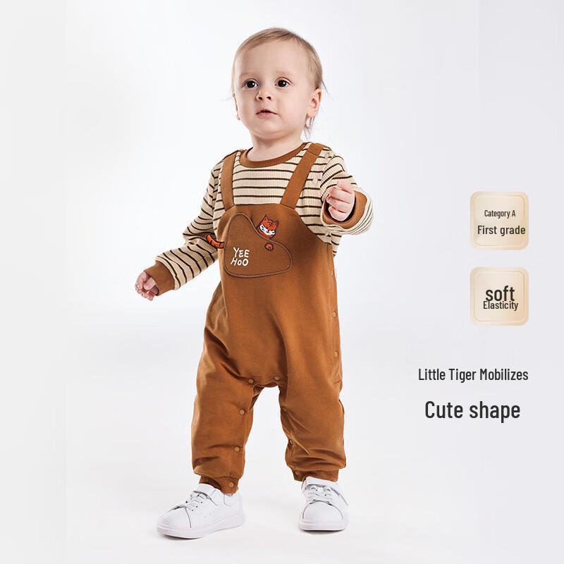 YEEHOO Baby Boys  Long Sleeve Bodysuit 66CM
