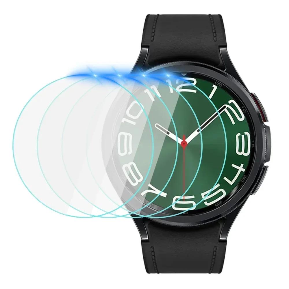 For Samsung Galaxy Watch6 5 4 40/44MM Tempered Glass Screen Protector for Samsung Watch 4/6Classic 42/46/43/47mm Protective Film