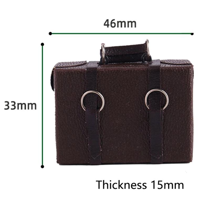 

1:12-масштабная миниатюрная кукла, кожаный чемодан, винтажный чемодан, аксессуары, подарок