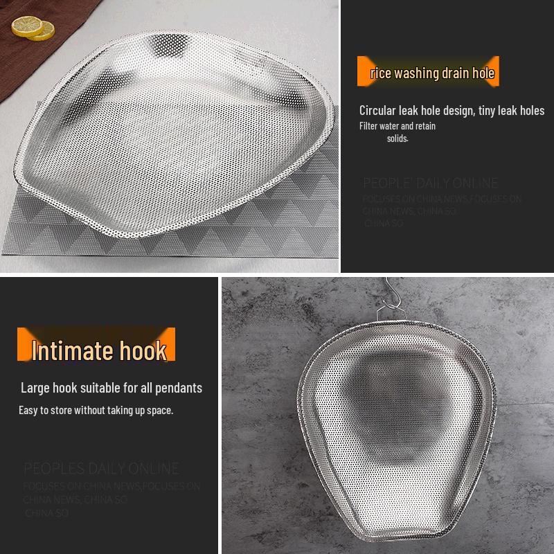 Stainless Steel Fine-Hole Draining & Washing Basket