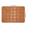 30 Hole Macaron Baking Mat Food Grade Silicone Dishwasher Safe Silicone Pastry Mold Oven Safe Flexible Round Cookie Sheet