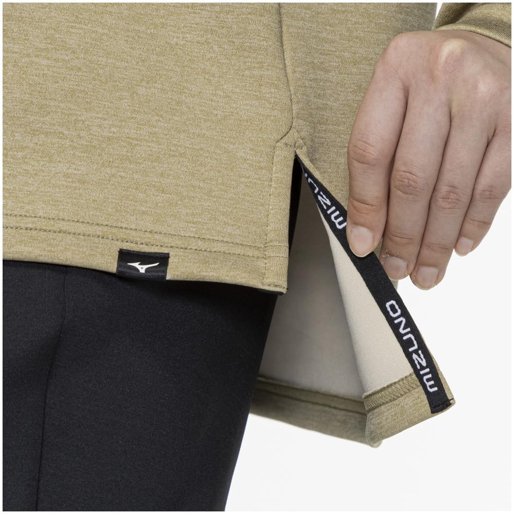 Stretch Crew Neck Training Easy to Move Kelp Green Size 32MCA332 Sweatshirt, in, Heather, L,