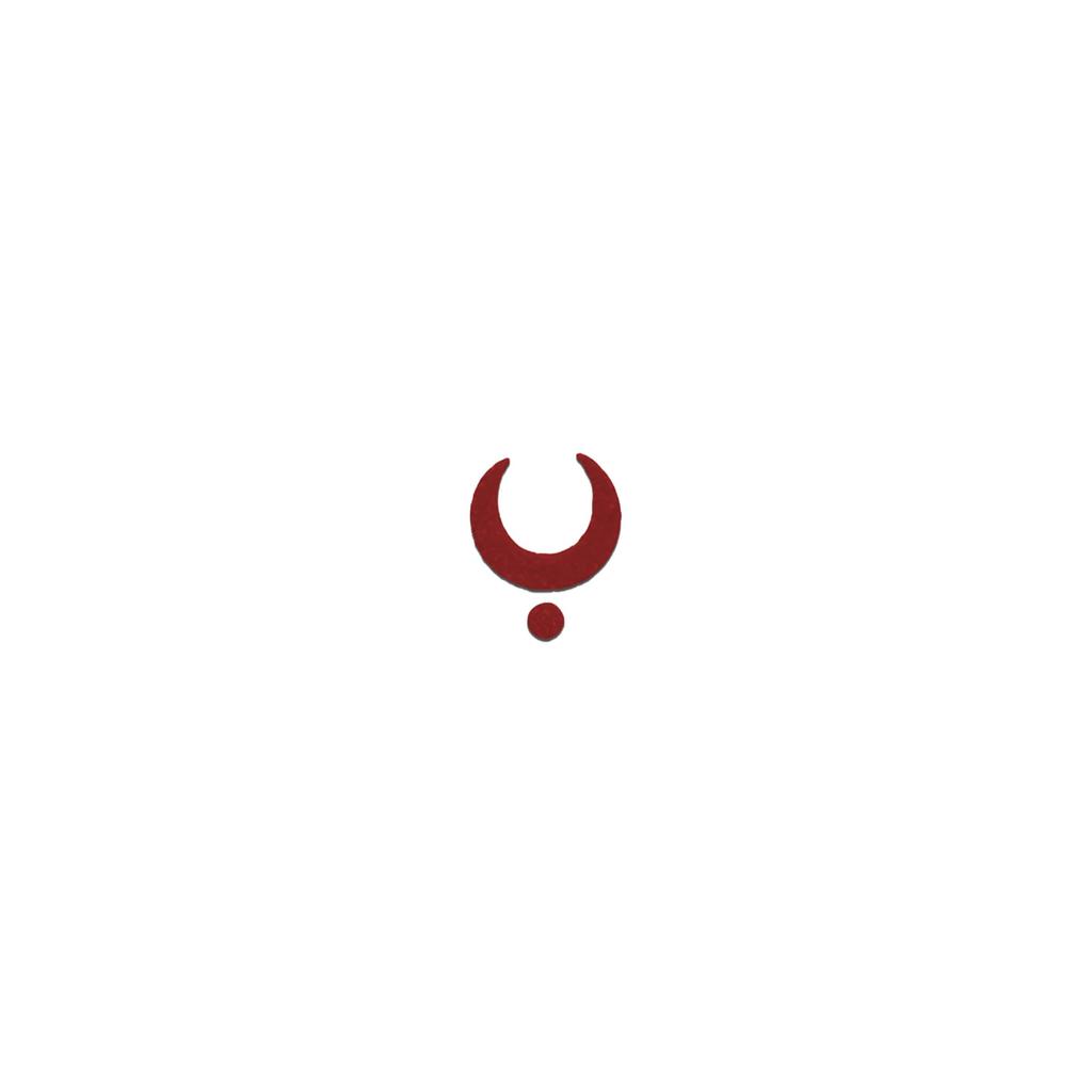 Comet Busters Traditional Maroon Moon Bindis With Maroon Dot (8mm) (BIN1154)