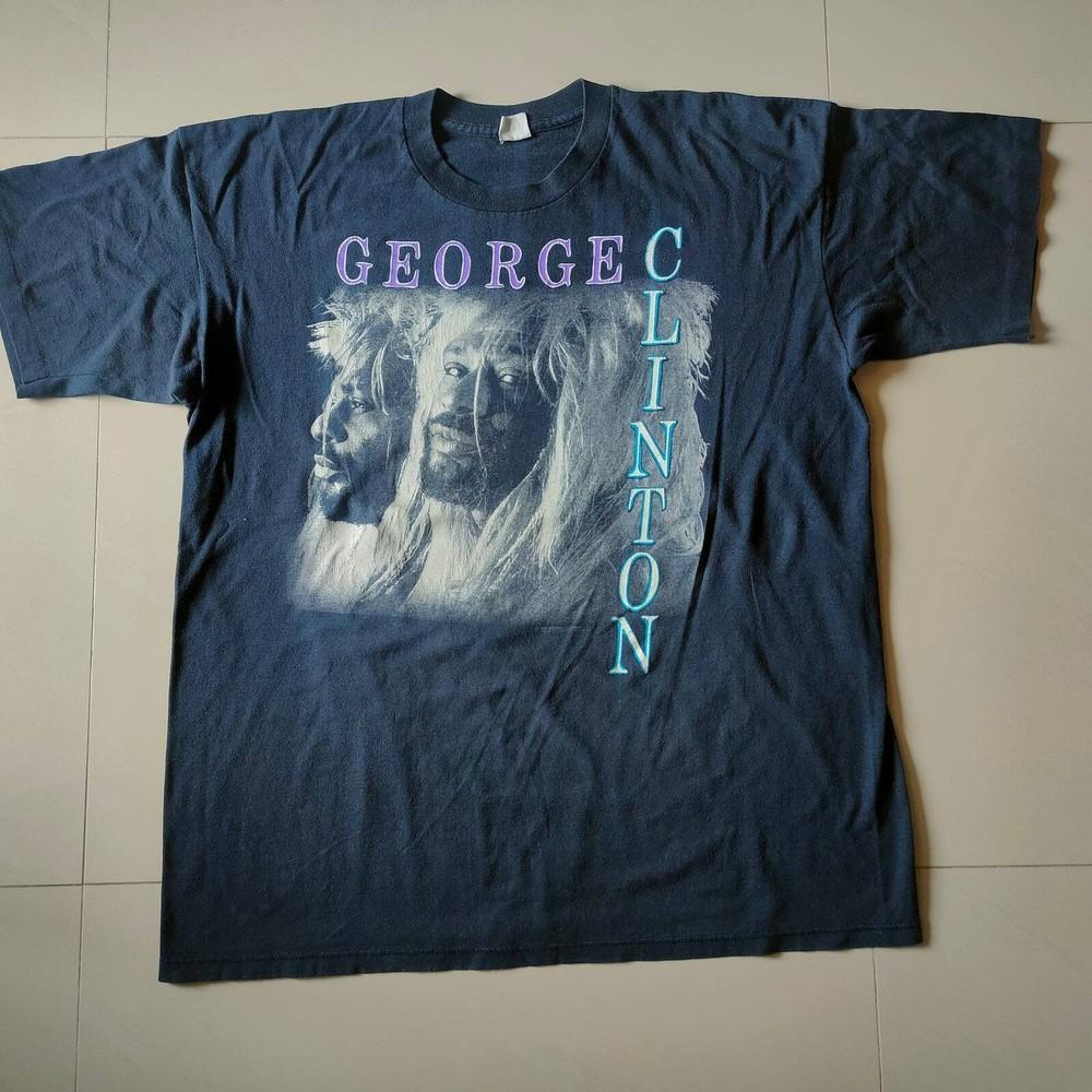 GEORGE CLINTON vintage #039;89 black tshirt Unisex T-Shirt XXXL