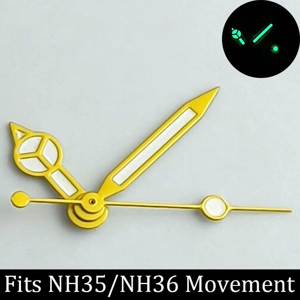 High quality watch hands blue-green/green luminous hands suitable for N H35 NH36/ETA 2836 2824/8205 8215 movements