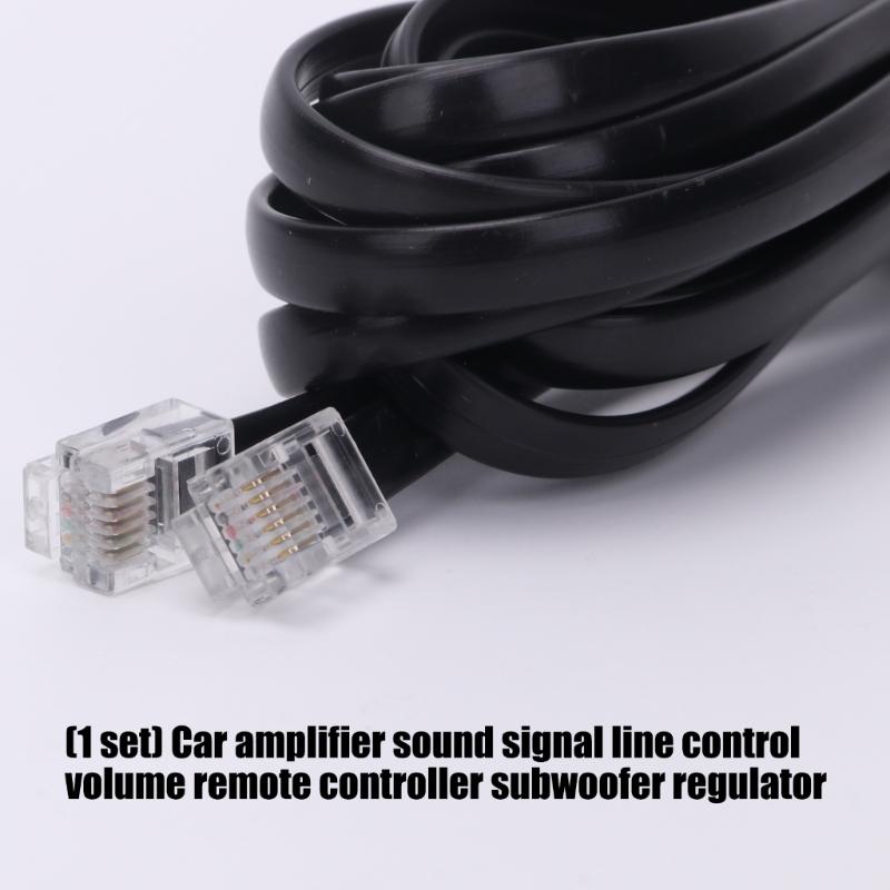 Amplifier and Subwoofer Volumes Volumes Control with Dedicated Adjustment Knob, Clear Modular Cable End Plugs, and Two-Slot Mounting Flange