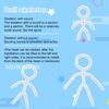 PH PandaHall 6 Pieces Stuffed Toy Skeleton for Dolls Skeleton Mascot Round Head Skeleton Movable Skeleton Limb Connector Doll Making Accessories Doll