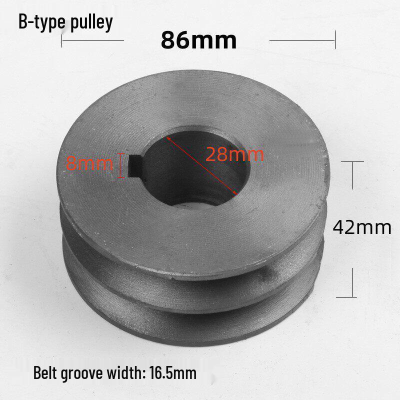 Motor Pulley: Double Groove A Type, 72MM Diameter, 24mm Inner Hole, for Cutting Machine Parts, Set of 400