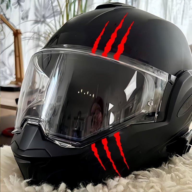Monsterkralle Wasserdichter Vinyl-Aufkleber, Universeller Aufkleber für Motorradkotflügel Rennhelm Auto Laptop Styling Dekor