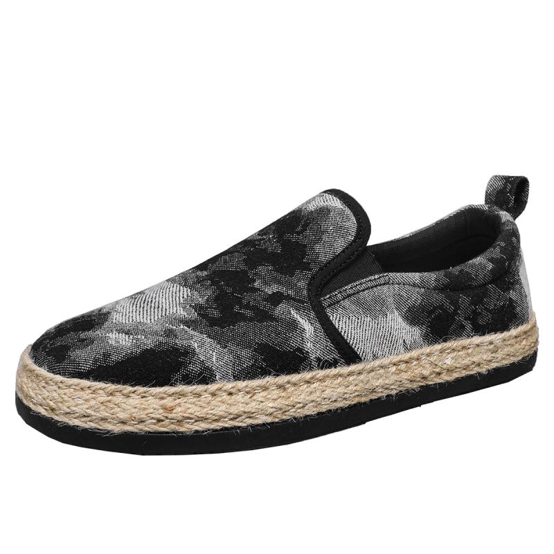 2026 Bequeme Herren Fischer Casual Canvas Slip-On Ballerinas mit PVC-Sohle Modische Schuhe für den täglichen Spaziergang Mehrere Farboptionen