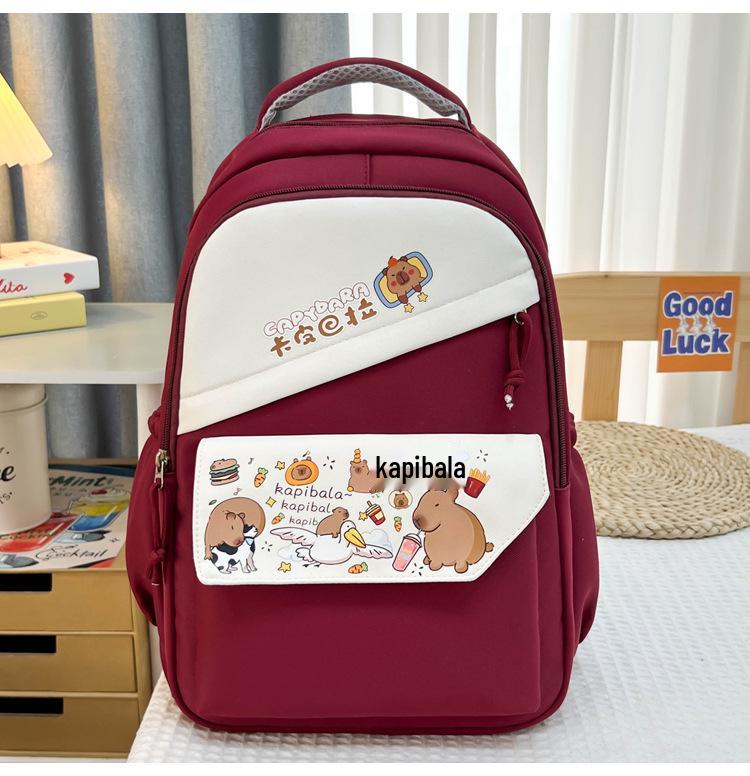 2025 Japanischer Niedlicher Capybara Rucksack: Leicht & Süß für Junior- und Senior-Highschool-Schüler