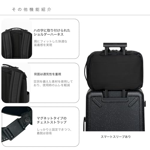 Samsonite Red Z-ZIP 2-Way Backpack, Business Bag, Official Japanese Product, Fits 15-inch Laptop, Men's and Women's, PVC Coated, Full Black, One Size