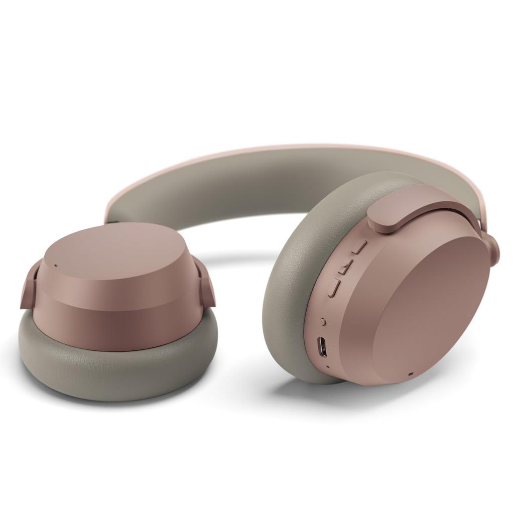 Sennheiser ACCENTUM Wireless 50 Hours Noise Ambient Sound Multipoint Clear Headphones, Taupe, High-Performance Drivers, Playback, Cancellation,