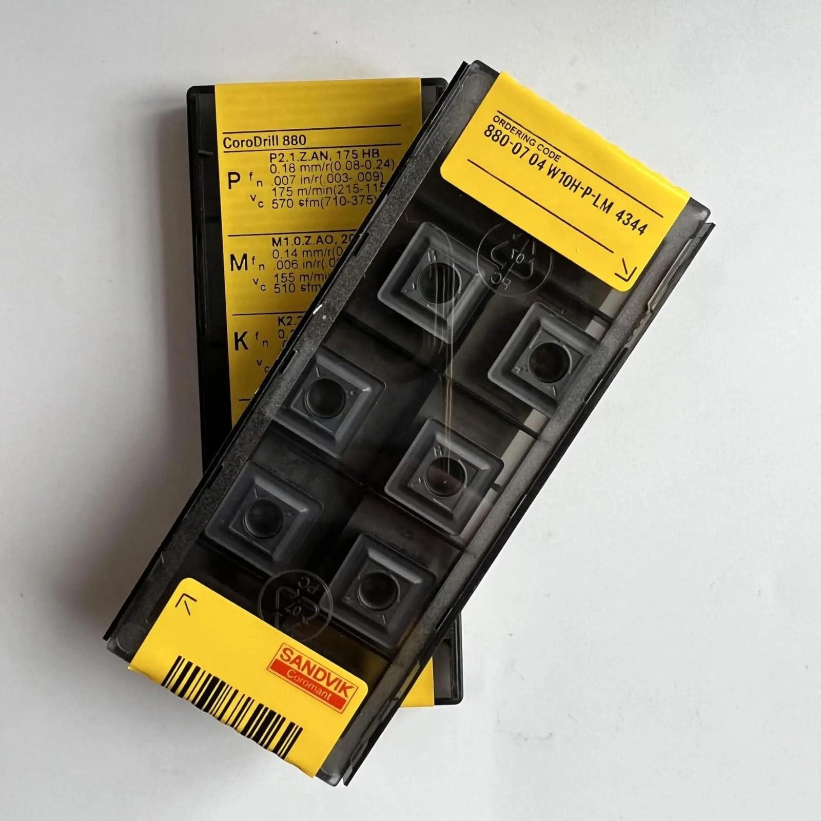 

Original Sandvik / 880-0704W10H-P-LM 4344 /CNC lathe carbide blade tool 10 Pcs