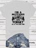 European & American Summer I'MA LIS Round Neck Short Sleeve Casual Fashion T-Shirt