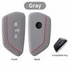 Silicone Car Key Cover for VW Golf 8 ID4 ID6 3 Button Remote Key Case