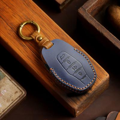 Leather Key Protective Case for Chery 2023 Jietu X90plus Key Cover X70plus Auto Supplies