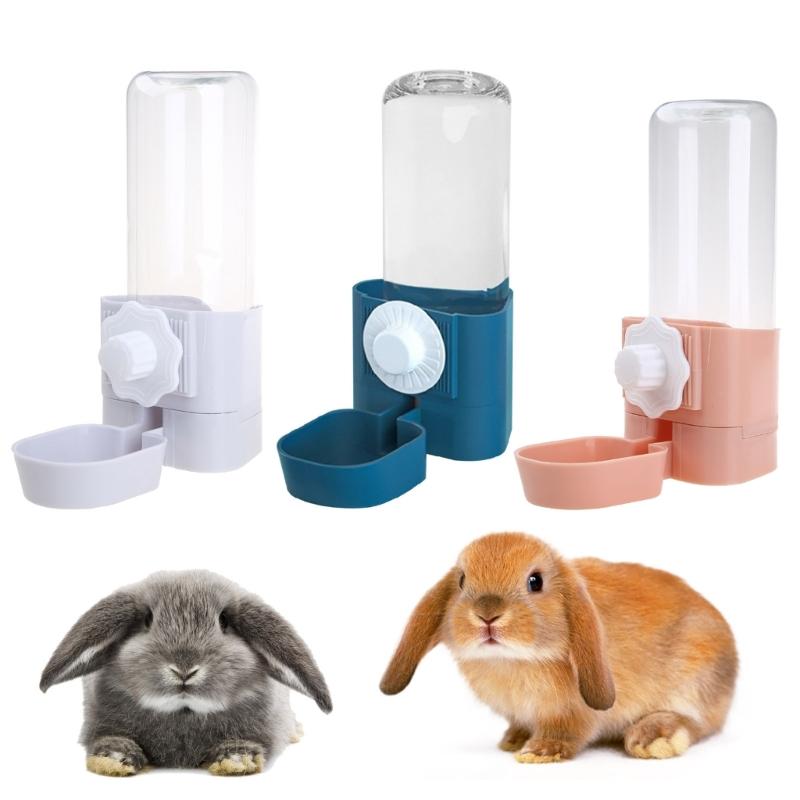 Rabbit Water Bottle 17oz Hanging Automatic Water Dispenser Non Leak Water Feeder for Bunny Guinea Pigs Ferret Kitten